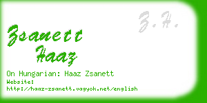 zsanett haaz business card